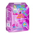Pretty Baby | Disposable Baby Diapers |  Large 30 Pcs | 9-14Kg | Disposable Nappies Diaper | Anti-Leak Super Absorbent Ultra Soft Baby Diaper | Pampers Pempers Pambers Pampurs Pambus Pampus | Comfort |Diapering Kids | L | Best Price Sri Lanka. 