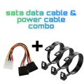 Sata power cable and Sata data cable combo package. 