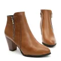2024 new autumn ladies boot Coarse heeled outdoor nonslip shoe Retro Zipper Fashion Boots Comfort casual women's shoes Botas. 