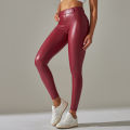 PU Leather Leggings Women Scrunch Butt Leggings Girls Faux Leather Pants High Waist Push Up Casual Leggings 6 Color.