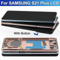 For AMOLED For Samsung S21 Plus LCD Display Touch Screen  Digitizer Assembly For S21+ G996B SM-G996B/DS LCD With Frame. 