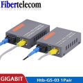 20KM Gigabit Fiber Optical Media Converter HTB-GS-03 1000Mbps  Single Fiber SC Port External Power Supply Optical fiber transmit. 