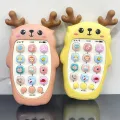 Baby Phone Toys Bilingual Telephone Teether Music Voice Toy Early Educational Learning Machine Electronic Children Gift Baby Toy. 