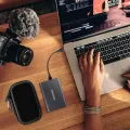 Case Compatible with Samsung T7/ T7 Touch Portable SSD 1TB 2TB 500GB USB 3.2 External Solid State Drive, Travel Carrying Case. 