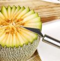 Double Stainless Steel Melo Fruit Spoons Kitchen Cut Watermelon Dig Ball Ice Cream. 