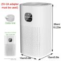 Negative Ion Air Purifier With HEPA Filter Smoke Remover Air Cleaner Negative Ion Purification Machine Odor Eliminator Machine.