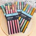 5 Pairs Japanese Style Morandi Colors Chopsticks Set Non-Slip Chopsticks Dishwasher Safe for Home Restaurant Sushi Chopsticks. 