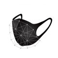 UV Protection Face Mask Adults Children Summer Earloop Mask Black Travel-Friendly Breathable Lightweight Washable Face Coverings. 