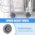 Dishwasher Basket Roll Lower Basket Wheels 8PC Parts for Bosch/for Balay/for Siemens/for Neff DishwasherAccessory. 
