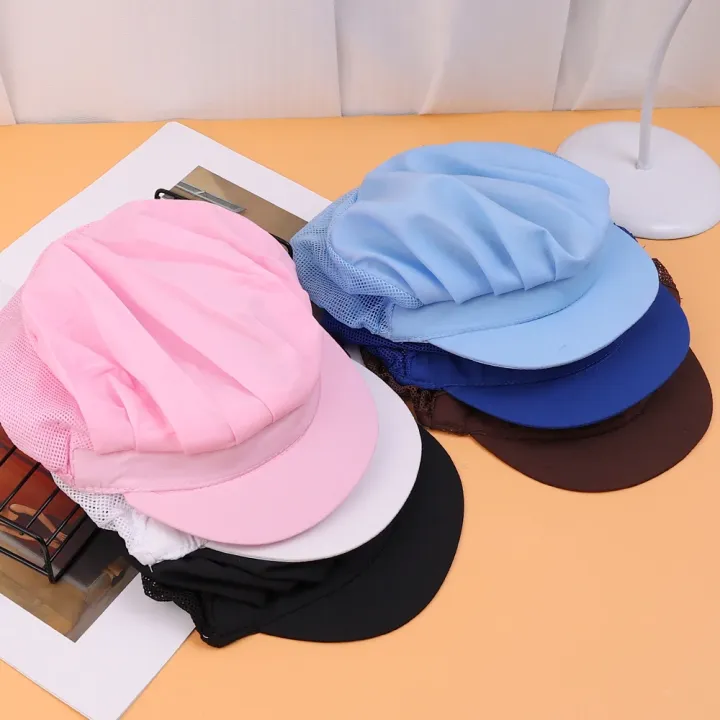 Hat%20Kitchen%20Cooking%20Chef%20Cap%20Food%20Service%20Hair%20Nets%20Chic%20Work%20Accessories%20Women%20Bandage%20Adjustable%20Cap%20Solid%20-%20Image%205