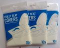 50 pcs of paper toilet seat covers (disposible). 