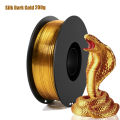 Silk PLA Filament 1.75mm for 3D Printer, Metal-Like Shiny Consumables250g/500g/1000g 1 Spool, Dimensional Accuracy +/- 0.02 mm.