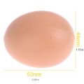 24-6pcs Fake Chicken Eggs Poultry Layer Coop Hatching Simulation Graffiti Eggs Dummy Egg Hen Poultry Chicken Prank Plastic Eggs. 