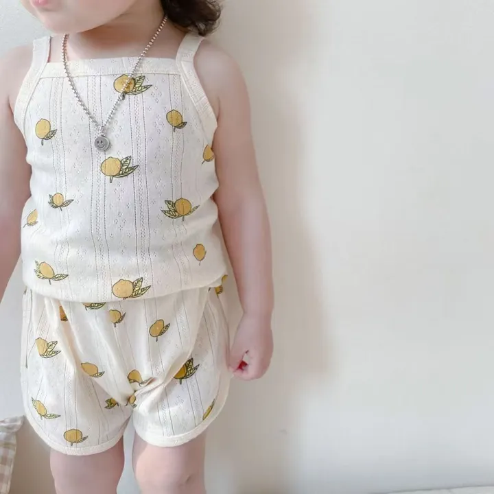 Girls%20Summer%20Clothes%20Sets%20New%20Baby%20Sleeveless%20Tops%20Shorts%202%20Pieces%20Suit%20Girls%20Square%20Collar%20Clothing%20Set%20Kids%20Cotton%20Clothes%20-%20Image%202