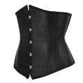 Women's Satin Underbust Corset Bustier Underwear Waist Slimming Body Shaper Corset Top for Women Steampunk Lace-up Corset.