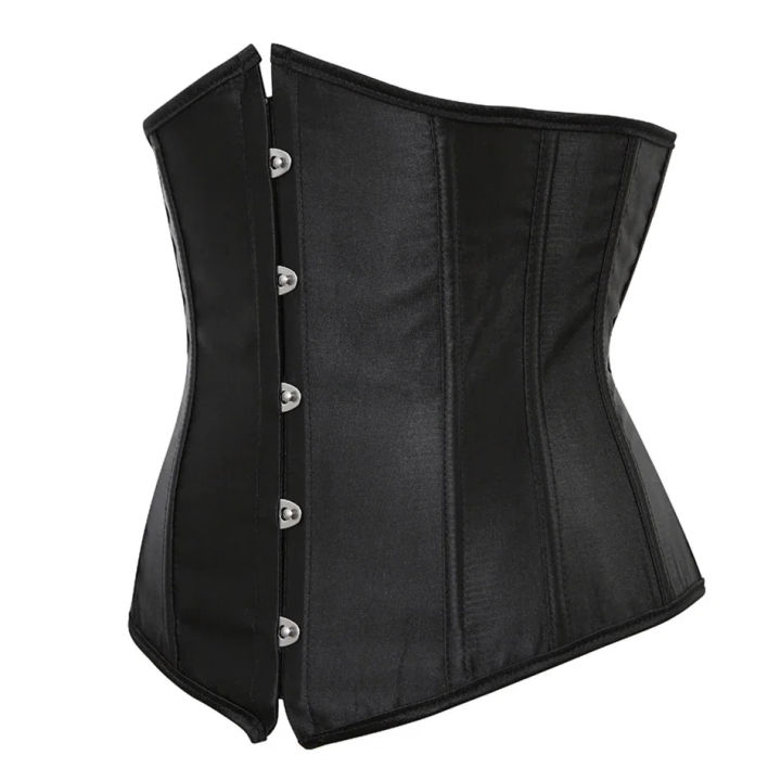 Women's%20Satin%20Underbust%20Corset%20Bustier%20%20Underwear%20Waist%20Slimming%20Body%20Shaper%20Corset%20Top%20for%20Women%20Steampunk%20Lace-up%20Corset%20-%20Image%202