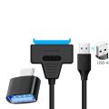 2.0 OTG with USB 2.0 to SATA Adapter, Supporting 2.5-Inch External Hard Drives, Solid-State Drives, Hard Drive Adapter Cables.