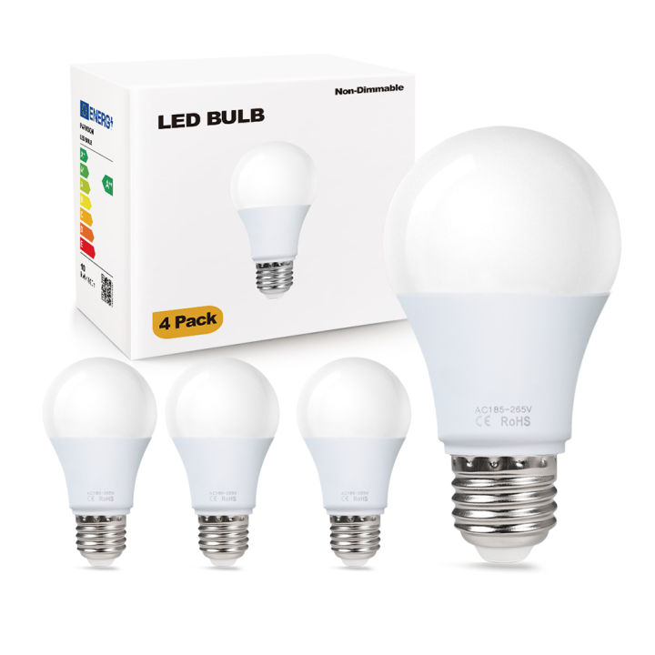 4PACK 220V LED Light Bulbs E27 Spotlights For home SMD2835 6W 9W 12W 15W 18W LED Lamp Saving Cold Warm White Bombilla Ampoule