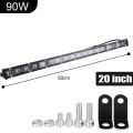 20 inch Driving Fog Lamp 12V 24V 6D Ultra Slim For Motorcycle Off Road 4WD SUV ATV Tractor Truck 4x4 LED Bar LED Work Light Bar. 