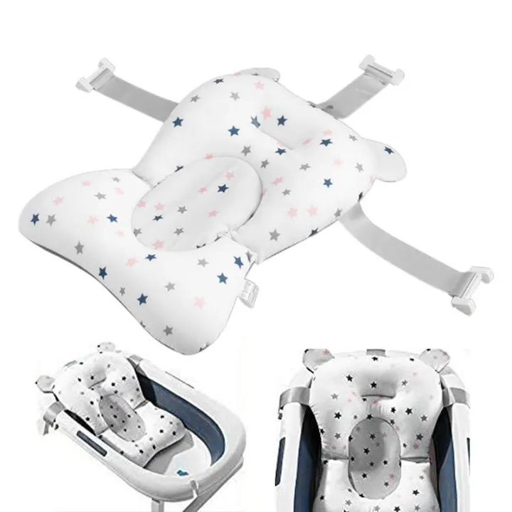 New%20born%20Bath%20Cushion%20Adjustable%20Foldable%20Bathtub%20Mat%20Cushion%20Baby%20Bath%20Accessories%20Bathtub%20Essentiall%20With%20Buckles%20And%203%20Safety%20-%20Image%202