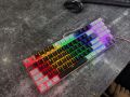 87 Key Wired RGB Mechanical Gaming Keyboard With Blue Switch | Compact Key 80% Mechanical | Color White And Grey/Black. 