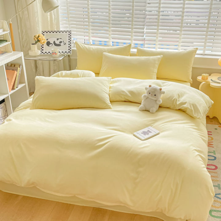 KDJEIKZ%20Hotel%20Equivalent%203pcs%20Brushed%20Solid%20Color%20Duvet%20Cover,%20Cover*1+Pillowcases*2,%20Polyester%20Fabric,%20All%20Season%20Bedding%20-%20Image%207