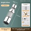 Universal Kitchen Faucet Water Filter - Splash Proof Purifier with Adjustable Extender, High Flow , Easy Installation Home Use. 
