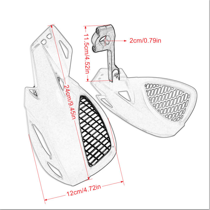 Motorcycle%207/8"%20Handguards%20Hand%20guard%20Handlebar%20Grip%20Protector%20For%20HONDA%20YAMAHA%20EXC%20EXCF%20KAWASAKI%20SUZUKI%20Pit%20Dirt%20Bike%20ATV%20-%20Image%202