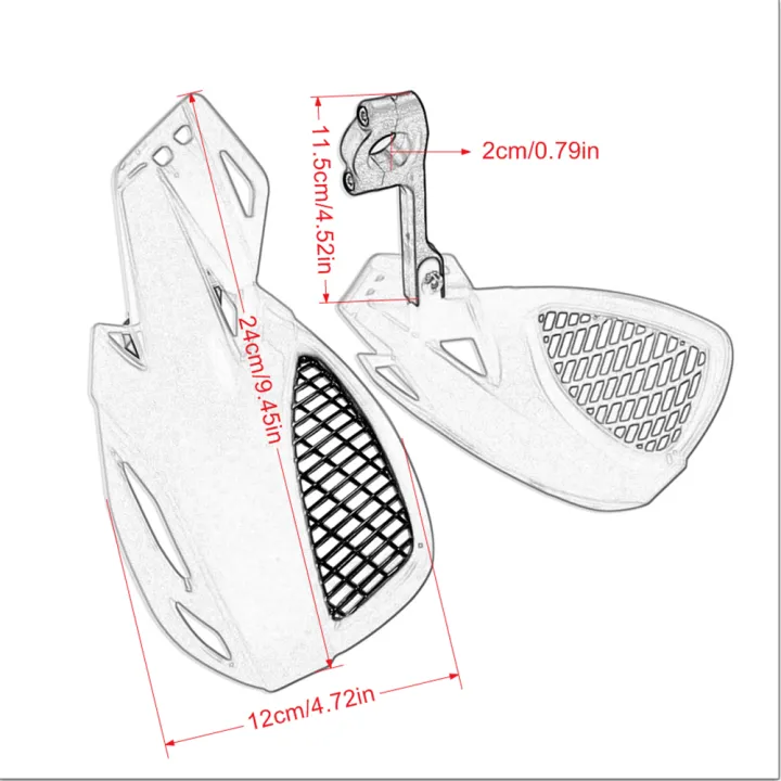 Motorcycle%207/8"%20Handguards%20Hand%20guard%20Handlebar%20Grip%20Protector%20For%20HONDA%20YAMAHA%20EXC%20EXCF%20KAWASAKI%20SUZUKI%20Pit%20Dirt%20Bike%20ATV%20-%20Image%202