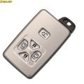 Jingyuqin Smart Card Shell For Toyota Avalon Camry Highlander Crown Corolla Black/White 2/3/4/5 Buttons Remote Car Key Case Fob.