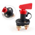Car Battery Power Switch Disconnect Isolator Circuit Breaker Main Switch Kill Cut-off Switch Insulated Rotary Switch Key Truck. 