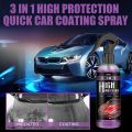 3 In 1 Rapid Ceramic Coating Fortify Car Wax Polish Spray Hydrophobic Intense Gloss Shine For Glass&Wheels&Paint Sealant Detail. 