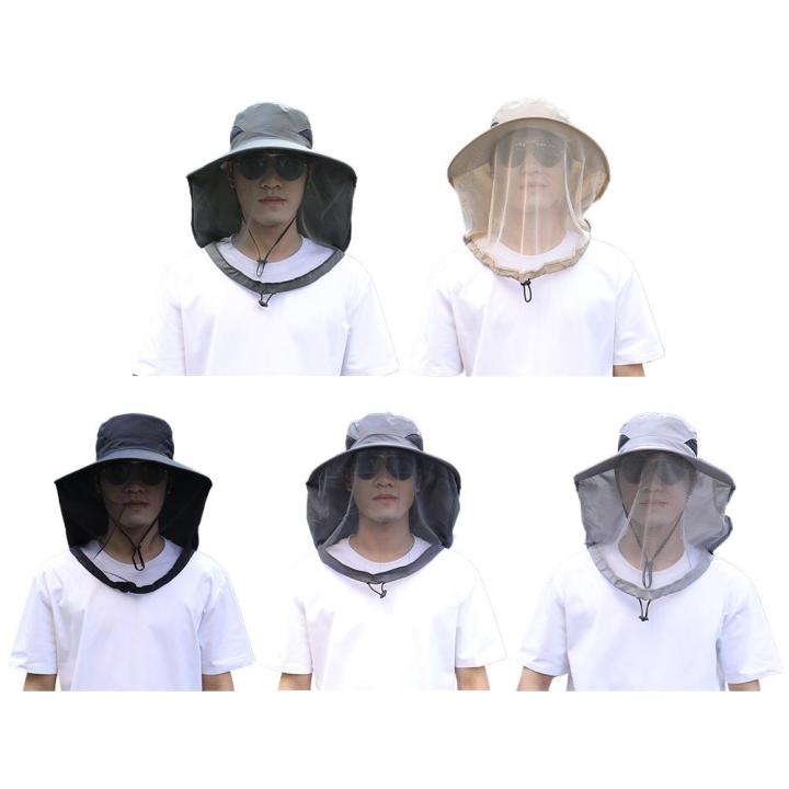 Foldable%20Mosquito%20Hat%20With%20Hidden%20Net%20Mesh%20Repellent%20Insect%20Bee%20Protection%20Casual%20Outdoor%20Sunscreen%20Fishing%20Cap%20Panama%20Hat%20-%20Image%206