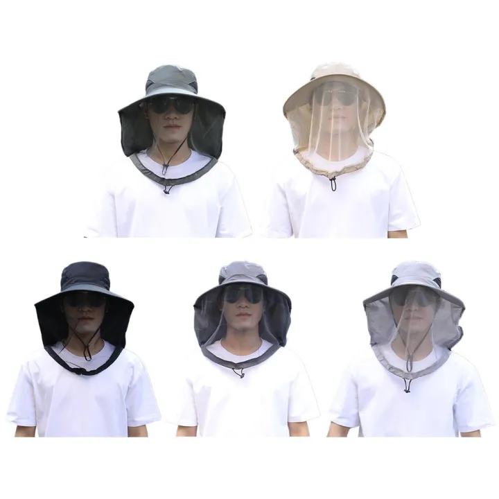 Foldable%20Mosquito%20Hat%20With%20Hidden%20Net%20Mesh%20Repellent%20Insect%20Bee%20Protection%20Casual%20Outdoor%20Sunscreen%20Fishing%20Cap%20Panama%20Hat%20-%20Image%206