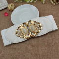 Manufacturers wholesale fashion ladies elastic wide girdle down jacket casual elastic belt sweater k-style decorative belt.