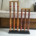 Cricket Wicket Set With Stand Wooden ( Height 23" / Height 28" ). 