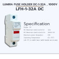 Lumira fuse base and fuse DC 1000V. 