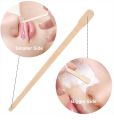 100PCS Woman Wooden Hair Removal Stick Disposable Depilation Spatula Wax Sticks Wood Face Eyebrows Waxing Spatula Beauty Tool. 