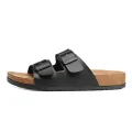 Summer Wear Muller Slippers Fashion Casual Beach Sandals New Leather Birkenstok Mens Cork Flip-flops Male Couple Retro Slides. 