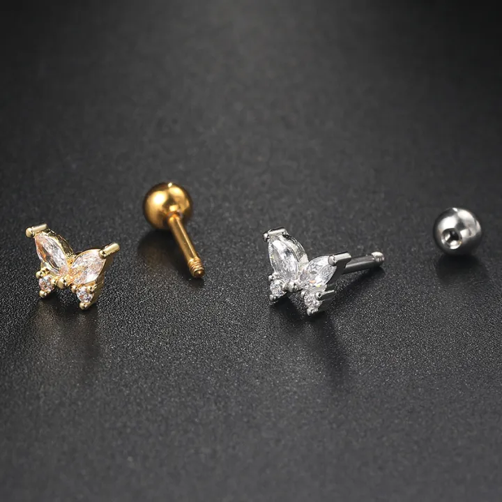 Cartilage%20Stainless%20Steel%20Stud%20Women's%20Earrings%202023%20Septum%20Piercing%20Zircon%20Butterfly%20Ear%20Hoop%20Lobe%20Tragus%20helix%20Jewelry%20-%20Image%205