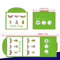 SilentKing 6PCS Moths Traps Pantry Clothes Kitchen Food Home Garden Pest Control Moth Traps Pheromone Moths Sticker Moths Trap. 