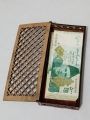 Wooden money envelop for a gift. 