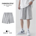 Men's Summer Thin Twill Satin Fabric Five Pocket Casual cotton Solid color Shorts Loose Sit Basketball Beach Outerwear M-5xl. 