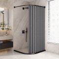 Foldable Magnetic Shower Curtain Waterproof Privacy Dry Wet Separation Bathroom Curtain for Home Apartment Dorm. 