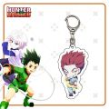 HunterxHunter Gon Freecss Cartoon Acrylic Keychains Killua Zoldyck Pendants Kurapika Keyring Hisoka Bag Tag Trendy Collection. 