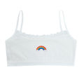 3PCS Teenage Girls Small Training Bras Cute Kids Rainbow Printed Sports Vest Bra Students Children Brassiere Underwear Tube Tops. 