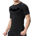 Bat Graphic Compression Shirts for Men Short Sleeve Rash Guard Gym Workout Running Tshirt Summer Athletic Quick Dry Tees Tops. 