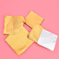100Pcs/Pack Golden Aluminum Foil Wrapper Paper Candy Chocolate Cookie Wrapping Tin Paper Paper Sheets Party Supplies. 
