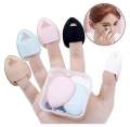 Makeup - Finger Puff Foundation Small Air Cushion Powder Sponge - Face Concealer BB Cream Cosmetic Applicator Makeup Tools - Makeup Blending Puff - Beauty Blender Puff - Powder Puff - Foundation Puff - Puff For Face Makeup - Best Gift for Her Makeup - Fi. 