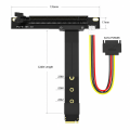 M2 TO PCIE Riser PCIe X16 PCI-E3.0 1x To M.2 NVMe M Key 2280 Riser Card Gen3.0 Cable M2 Key-M PCI-Express Extension Cord X4. 
